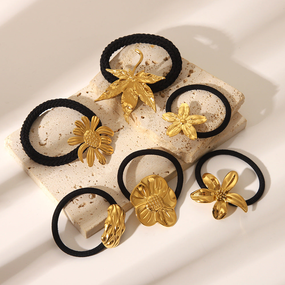 Wholesale headdress women autumn and winter maple leaf hair ring hair accessories